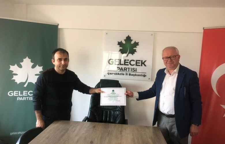 GELECEK PARTİSİ ÇANAKKALE MERKEZ İLÇE BAŞKANI HAMZA BUCAK OLDU