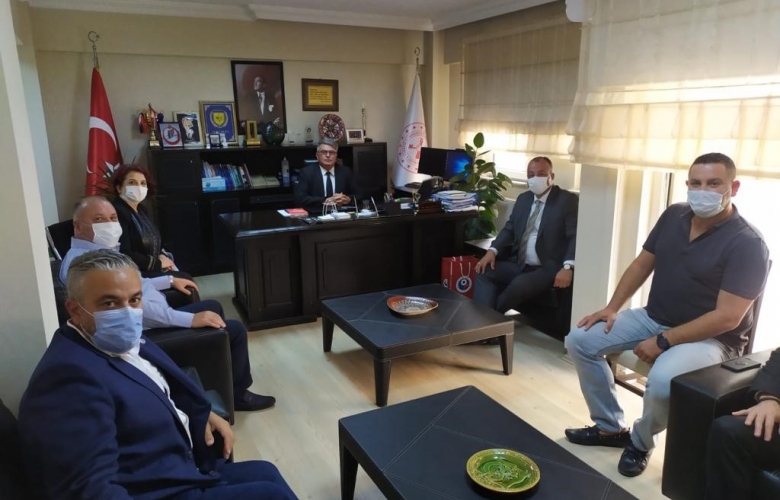 ÇTSO YÖNETİM KURULUNDAN DEFTERDAR VEKİLİ ALPAY EKİCİ’YE ZİYARET