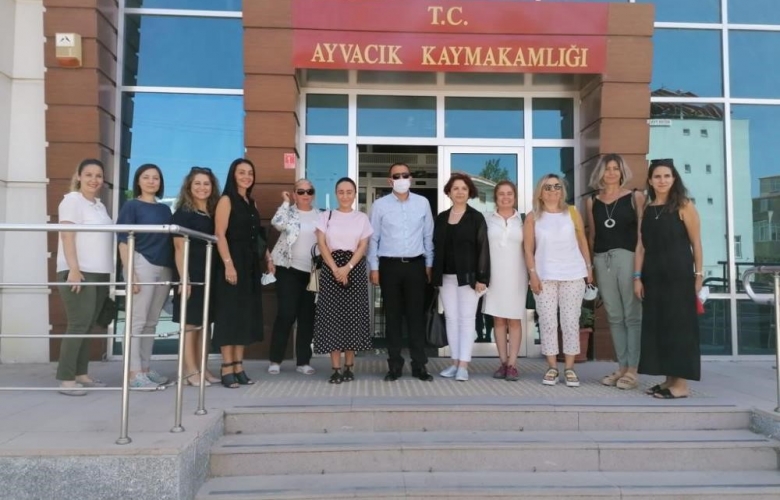 TOBB ÇANAKKALE KADIN GİRİŞİMCİLER KURULUNDAN AYVACIK İLÇESİNE ZİYARET