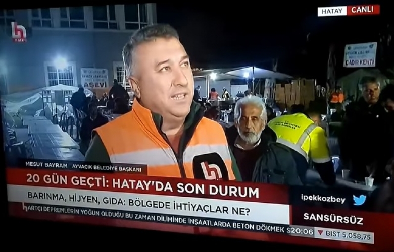 BAŞKANI BAYRAM DEFNE’DE HALK TV CANLI YAYININA KATILDI