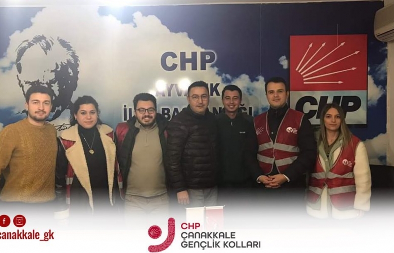 CHP GENÇLİK KOLLARINDAN ÇAN VE AYVACIK’TA ÇALIŞMALARINA DEVAM ETTİ
