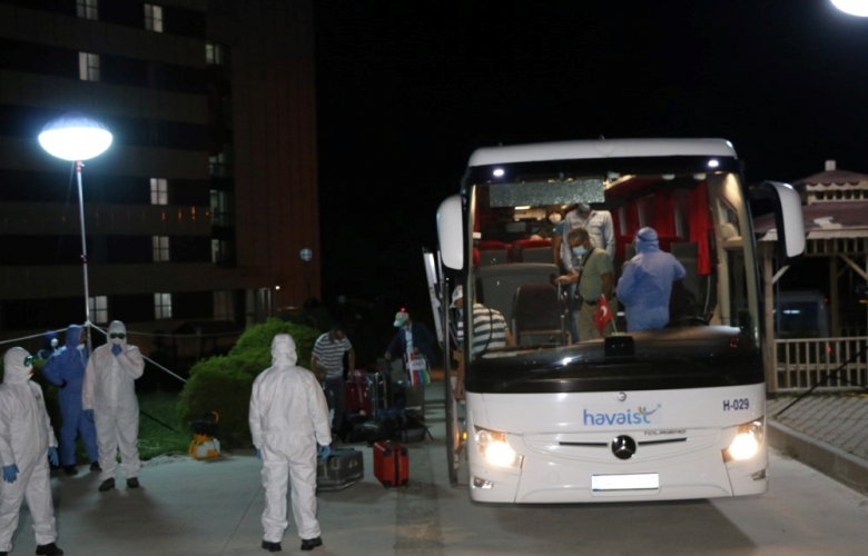 KUVVEYT' TEN GELEN VATANDAŞLAR ÇANAKKALEDE KARANTİNA ALTINA ALINDI 