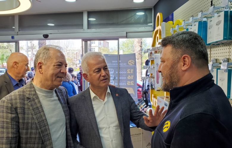 CHP'Lİ GÜNEŞHAN'DAN ESNAF ZİYARETİ