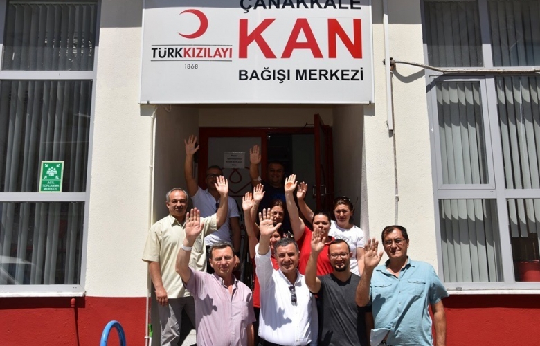 ÇANAKKALE İL KÜLTÜR VE TURİZM MÜDÜRLÜĞÜ’NDEN KAN BAĞIŞI HAYAT KURTARIR PROJESİNE DESTEK 