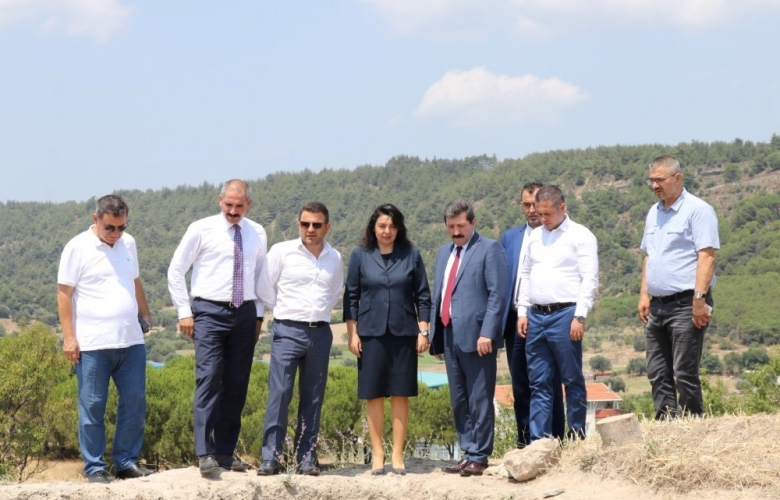 VALİ TAVLI VE BERABERİNDEKİLER KİLİSETEPE HÖYÜĞÜNDEKİ ÇALIŞMALARI İNCELEDİ