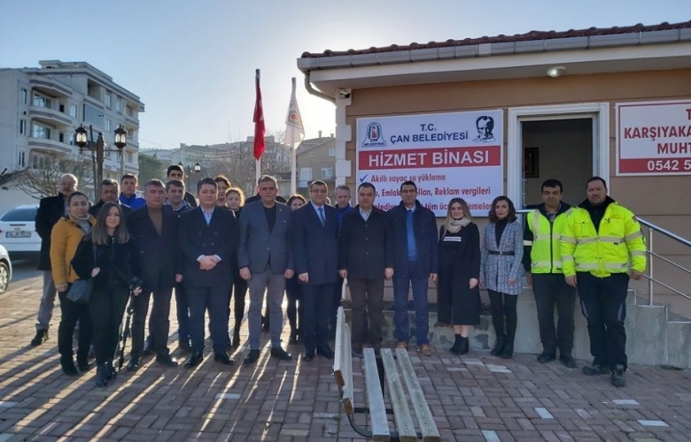 ÇAN BELEDİYESİ HİZMET BİNASI KARŞIYAKA MAHALLESİNDE VATANDAŞLARIN HİZMETİND