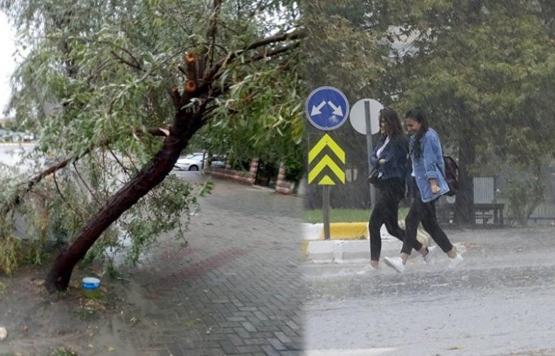ÇANAKKALE' DE ŞİDDETLİ YAĞMUR ALARMI