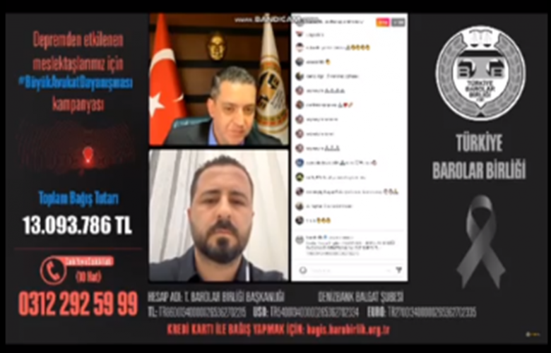 ÇANAKKALE BAROSUN’DAN DEPREM BÖLGEDEKİ DEPREMZEDELERE VE MESLEKTAŞLARINA DESTEK