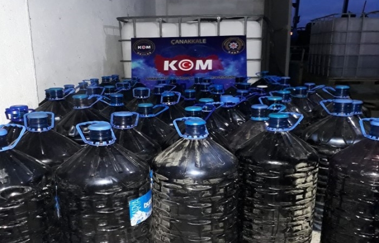 4083 LİTRE KAÇAK ÜRETİM ŞARABA EL KONULDU