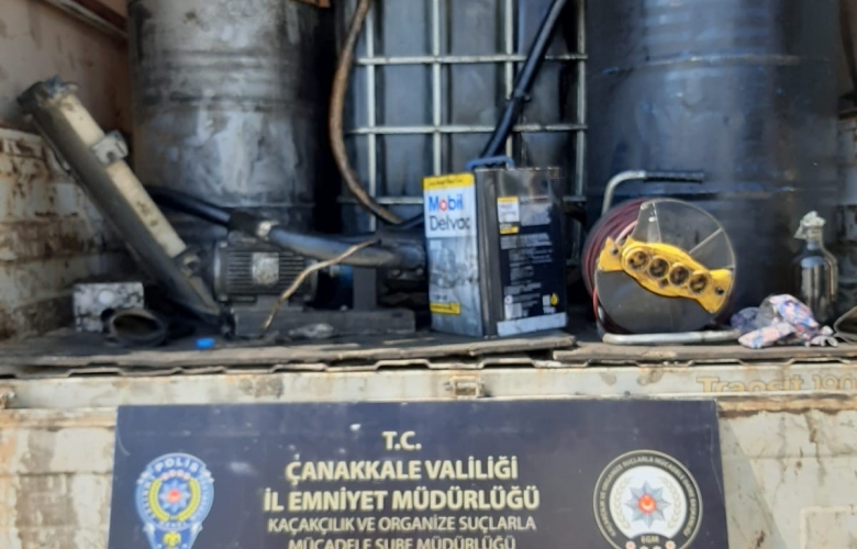 ÇANAKKALE EMNİYET MÜDÜRLÜĞÜ' DEN AKARYAKIT KAÇAKÇILIĞI OPERASYONU
