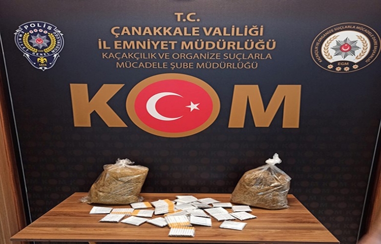ÇANAKKALE MERKEZDE KAÇAK SİGARA OPERASYONU