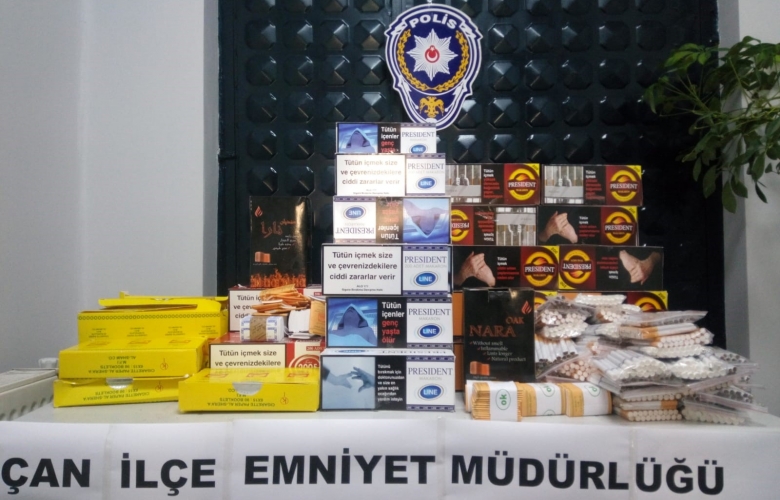 ÇAN’ DA KAÇAK TÜTÜN VE SİGARAYA OPERASYON