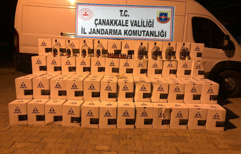 İL JANDARMA KOMUTANLIĞINDAN KAÇAK ALKOL OPERASYONU