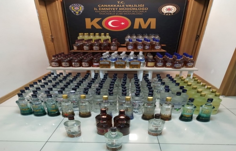 306 ŞİŞE KAÇAK ALKOL YAKALANDI