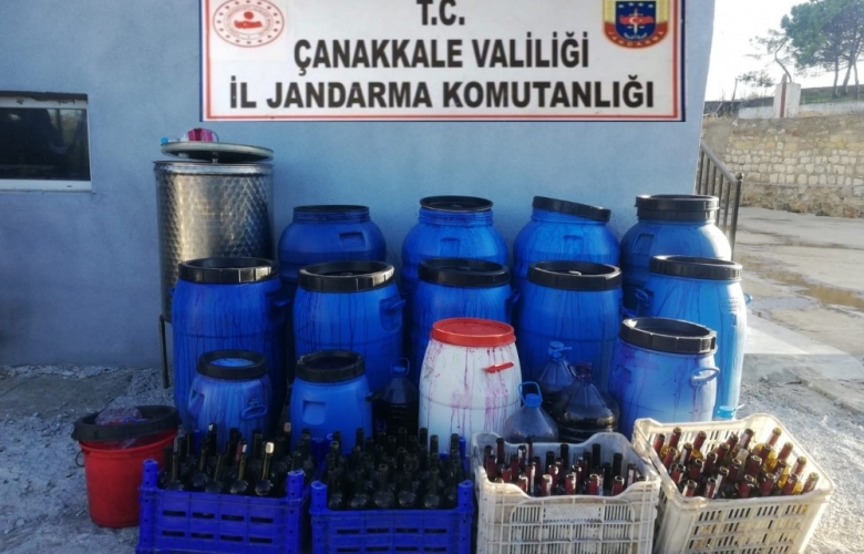 BOZCADA’DA 1.300 TL KAÇAK ŞARAK ELE GEÇİRİLDİ