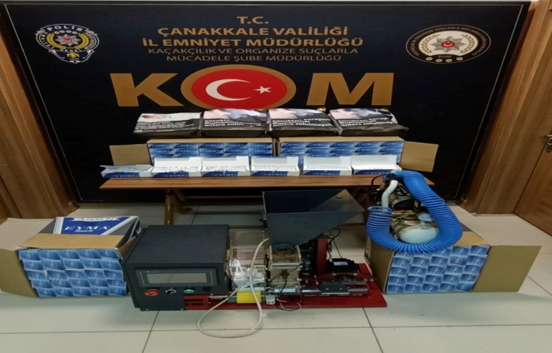 KAÇAK SİGARA ÜRETİCİLERİ YAKALANDI