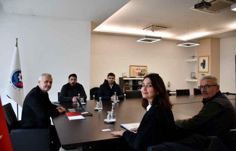 ÇANAKKALE BİSİKLET PLATFORMU 12. ŞEHİTLERE SAYGI SÜRÜŞÜ TEMSİLCİLERİ ÇTSO’YU ZİYARET ETTİ