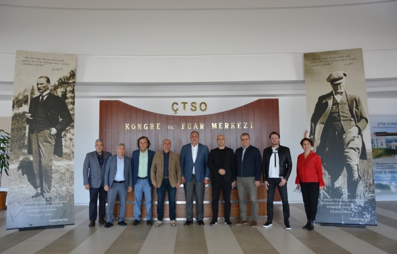ÇANAKKALE MÜTEAHHİTLER BİRLİĞİ’NDEN ÇTSO YÖNETİM KURULU’NA ZİYARET