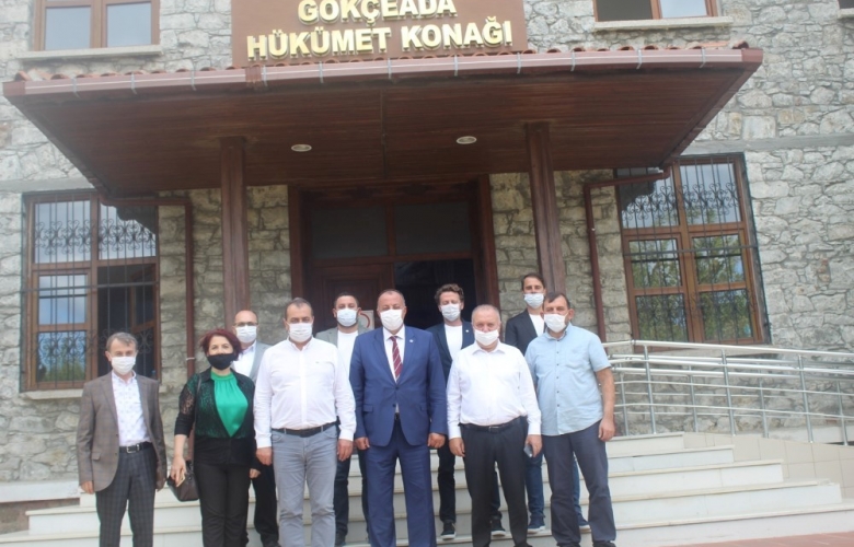 ÇTSO YÖNETİM KURULU GÖKÇEADA’DA RESMİ TEMASLARDA BULUNDU