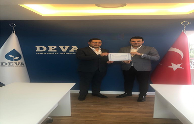 DEVA PARTİSİ YENİCE KURUCU İLÇE BAŞKANI BELLİ OLDU