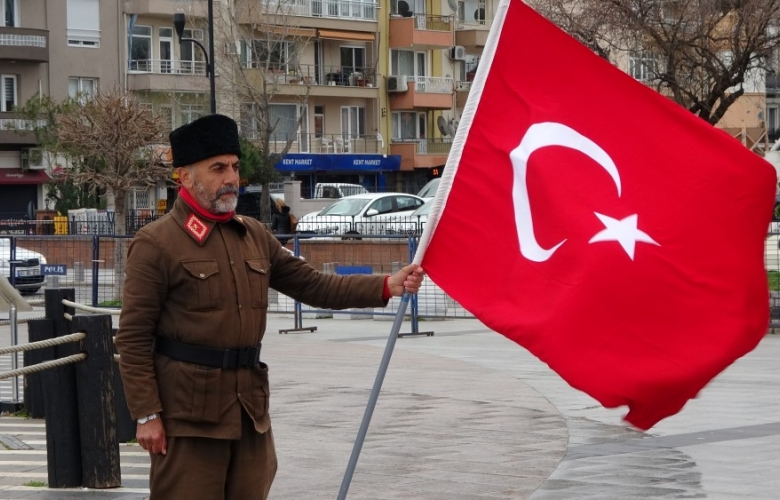 18 MART DENİZ ZAFERI İÇİN 440 KİLOMETRE YÜRÜDÜ