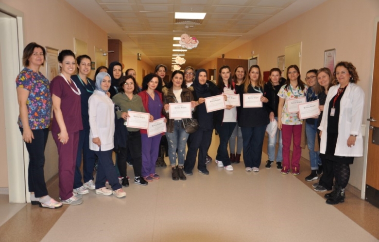 DEVLET HASTANESİ SAĞLIK PERSONELİNE SERTİFİKALARI VERİLDİ