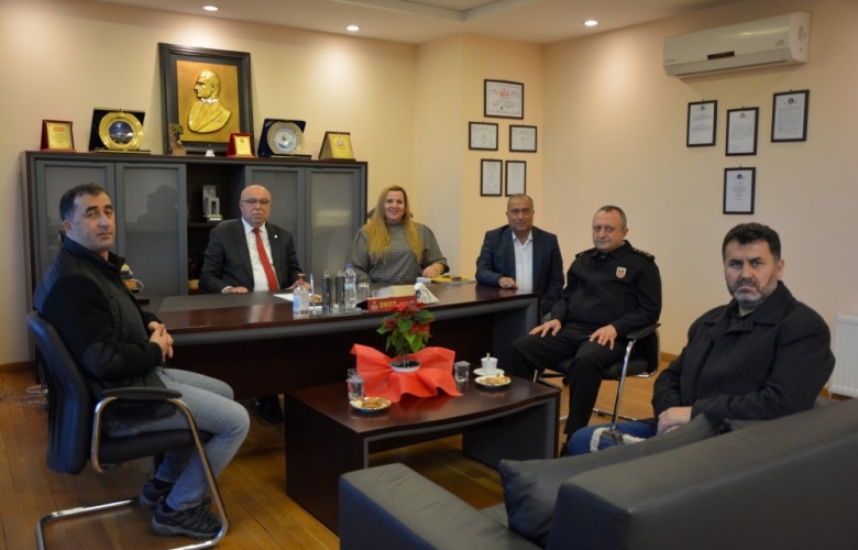İL JANDARMA KOMUTANINDAN BAŞKAN DENİZ VE YÖNETİMİNE İADE-İ ZİYARET