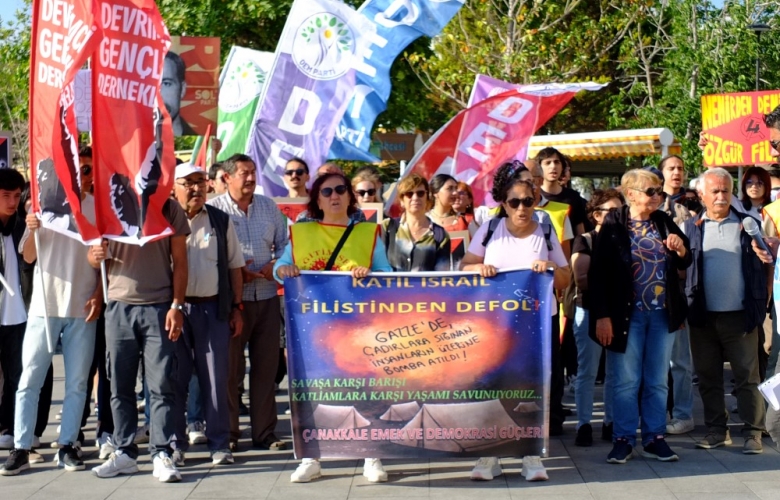 Soykırımcı İsrail Saldırıları Protesto Edildi