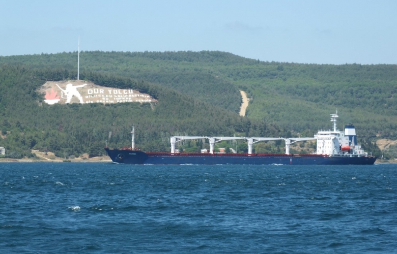 RAZONİ TAHIL GEMİSİ ÇANAKKALE BOĞAZINDAN GEÇTİ