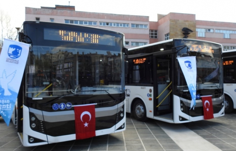 YENİ OTOBÜSLER TÖREN İLE HİZMETE GİRDİ