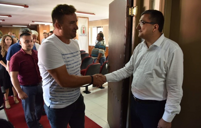 ÇAN BELEDİYE BAŞKAN BÜLENT ÖZ, BELEDİYE PERSONELİYLE BAYRAMLAŞTI             