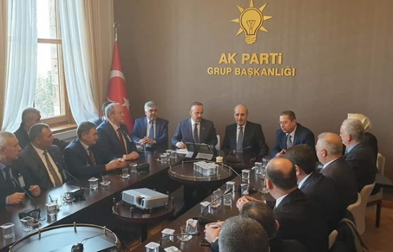 ÇANAKKALE' Lİ ESNAF ODALARI BAŞKANLARI T.B.M.M.' YE ÇIKARMA YAPTI