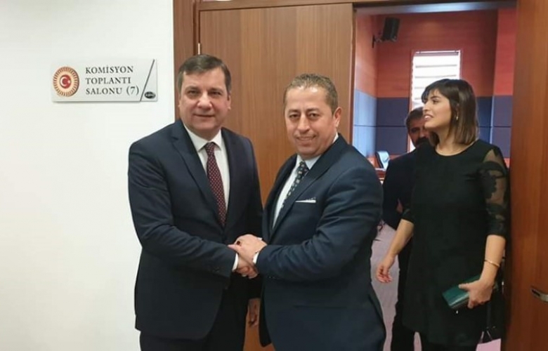 ÇANAKKALE' Lİ ESNAF ODALARI BAŞKANLARI T.B.M.M.' YE ÇIKARMA YAPTI