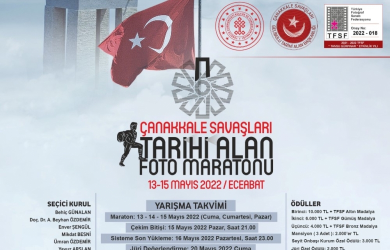 ÇANAKKALE SAVAŞLARI TARİHİ ALAN FOTO MARATON BAŞLIYOR