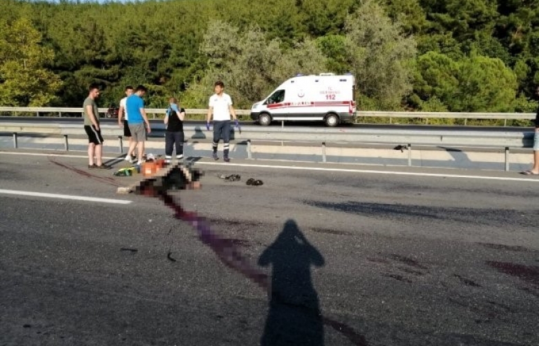 MOTOSİKLET TUTKUNU GENCİN FECİ ÖLÜMÜ
