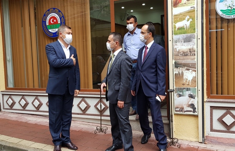 VALİ AKTAŞ’TAN BAYRAMİÇ ZİRAAT ODASI’NA ZİYARET