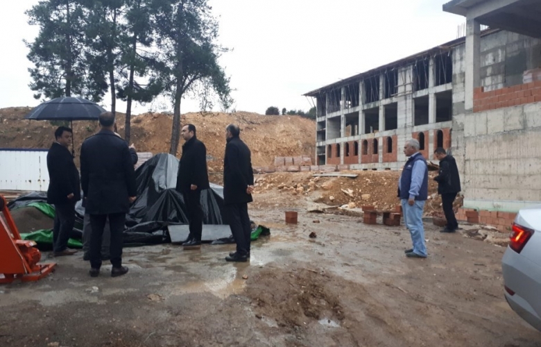 BİGA FATİH İLOKULU İNŞAAT ALANINDA İNCELEMELER