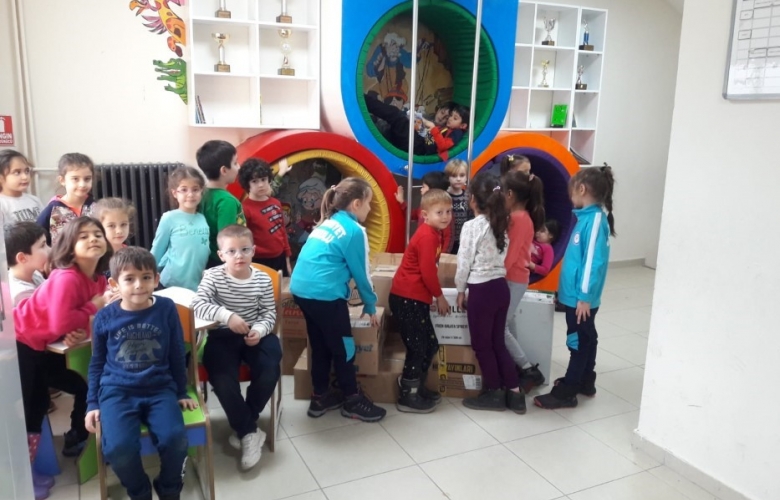 ÇAN İLKÖĞRETİM OKULUNDAN ANLAMLI YARDIM KAMPANYASI