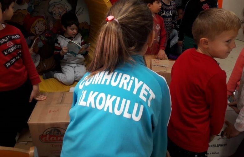 ÇAN İLKÖĞRETİM OKULUNDAN ANLAMLI YARDIM KAMPANYASI