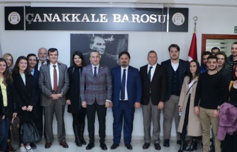 ÇANAKKALE’DE STAJYER AVUKATLAR İLE BULUŞTU