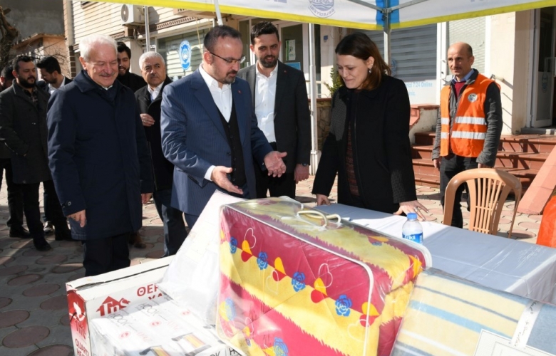TURAN' DAN DEPREM BÖLGESİNE YARDIM