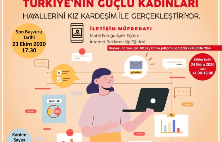 “KIZ KARDEŞİM” ONLİNE EĞİTİMLERİ İÇİN BAŞVURULAR BAŞLADI