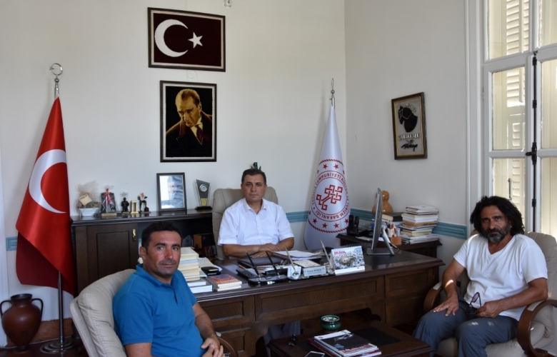 TROYA KAZI BAŞKANI RÜSTEM ARSLAN, DOKUZ’U ZİYARETTİ