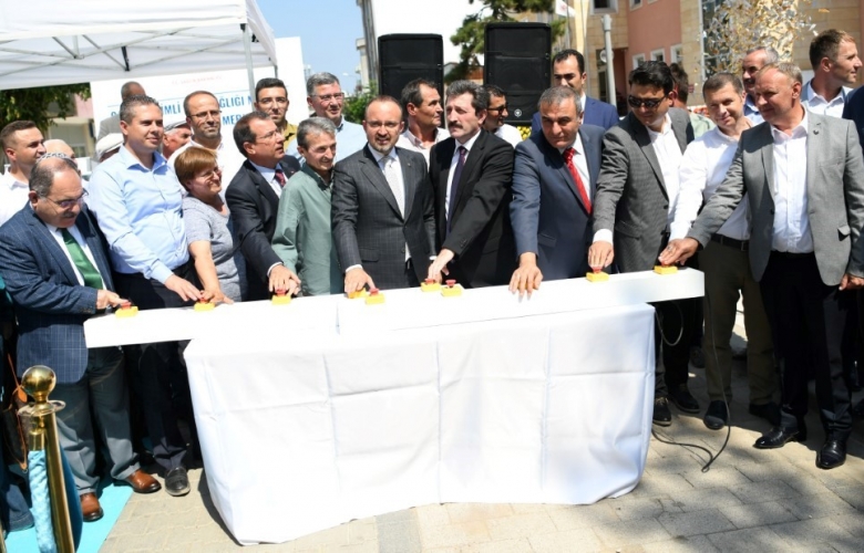 TURAN ÇAN AİLE SAĞLIĞI MERKEZİ TEMEL ATMA TÖRENİNE KATILDI