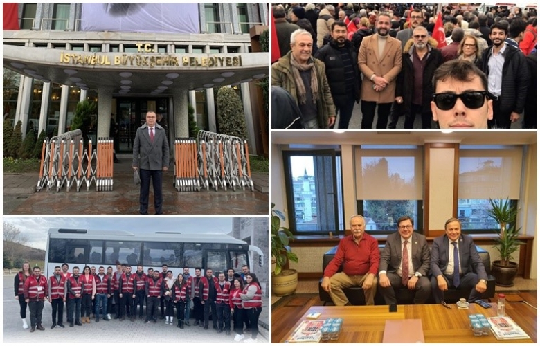 ÇANAKKALE İMAMOĞLU’NA DESTEK İÇİN SARAÇHANEYE GİTTİ