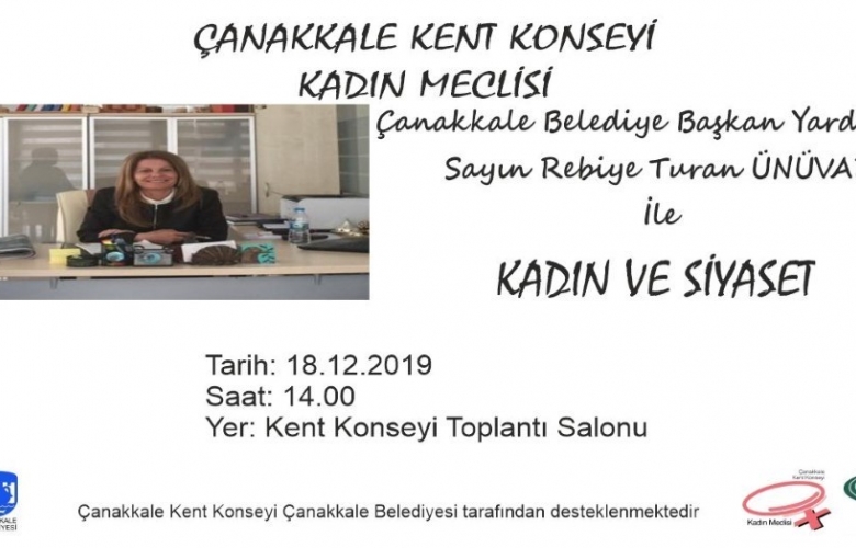 ÜNÜVAR " KADIN VE SİYASETİ " ANLATACAK