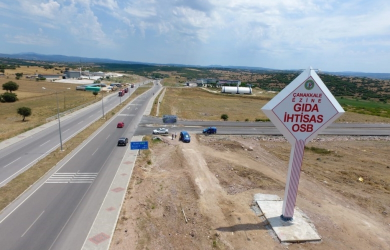 EZİNE GIDA İHTİSAS ORGANİZE SANAYİ BÖLGESİNDE ALT YAPI ÇALIŞMALARI HIZLA DEVAM EDİYOR