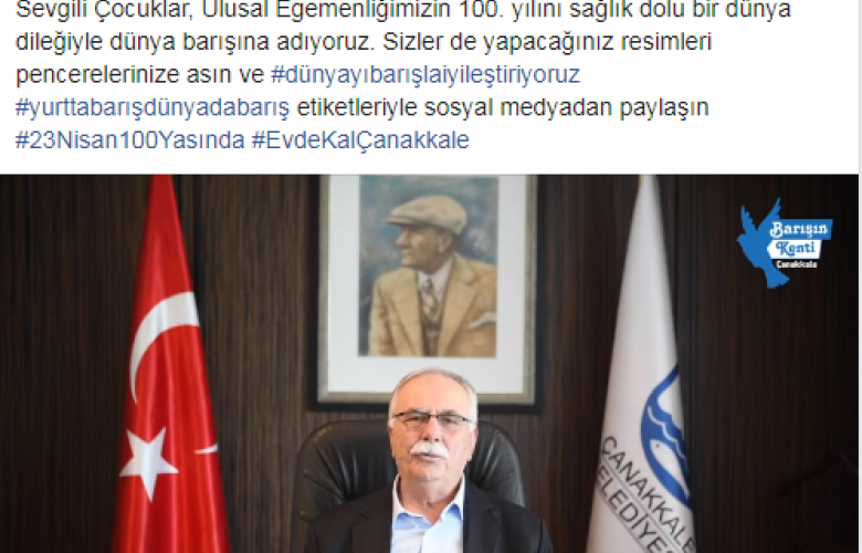 GÖKHAN “ BU 23 NİSAN' DA EVİMİZİN CAMLARINI VE BALKONLARINI RENKLENDİRİN”