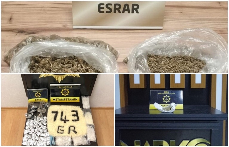 ÇANAKKALE’DE UYUŞTURUCU OPERASYONU
