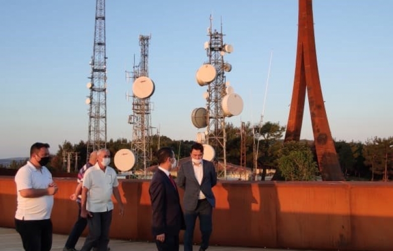 VALİ AKTAŞ, KARASAL - SAYISAL RADYO TELEVİZYON VERİCİ KULESİ İNŞAAT İNCELEDİ